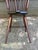 Brown Vintage Art& Craft Style Spindle Brace Back Side Chair by Sikes Company For Sale - Image 8 of 18