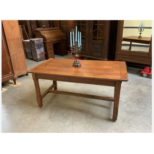 Antique Cherrywood Monastery Table, 1890s For Sale - Image 10 of 14