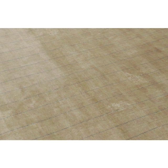 Rug & Kilim Contemporary Art Deco Style Geometric Beige Wool Rug by Rug & Kilim, India For Sale - Image 4 of 11