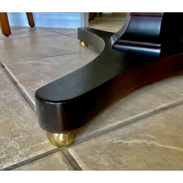 Brown Pair Kittinger Tripod Dark Walnut End Side Table For Sale - Image 8 of 13