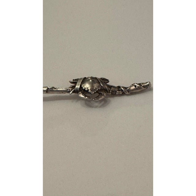 Victorian Antique Gorham "Narragansett" Sterling Silver Figural Crab Spoon For Sale - Image 3 of 8