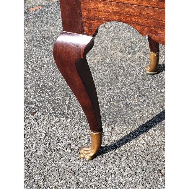 Early 19th Century Early 19th Century Continental Cherry Silverware Server With Bronze Claw Foot, Attributed For Sale - Image 5 of 17