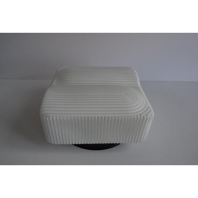 Glass Mid-Century Ceiling Light, 1970s For Sale - Image 7 of 15