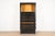A gorgeous mid-century modern Hollywood Regency Chinoiserie stacking lighted wall unit or bar cabinet By Michael Taylor...