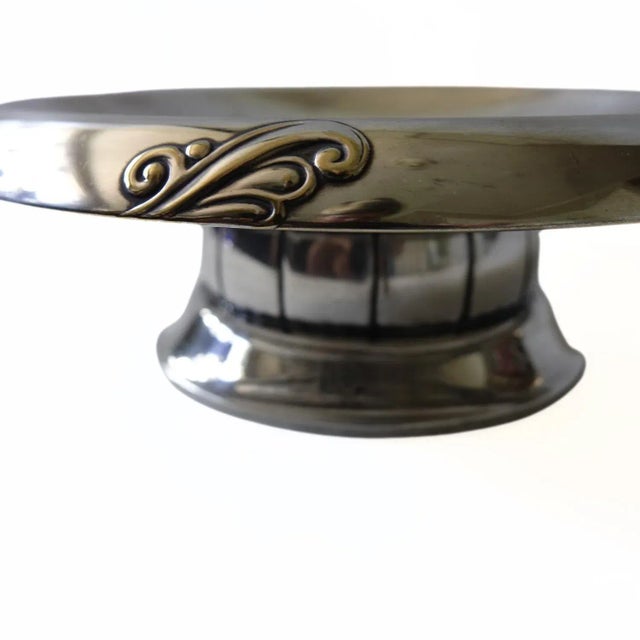 Silver Silver Plated Bowl on Foot from Jugend Design, Sweden, 1900s For Sale - Image 8 of 9