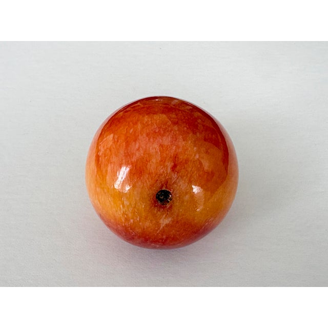 Stone Vintage Polished Alabaster Stone Fruits - Set of 3 For Sale - Image 7 of 11