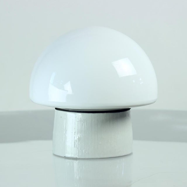 Mid-Century Modern Wall Lamp in Ceramic and White Opaline Glass from Elektrosvit, Czechoslovakia, 1960s For Sale - Image 9 of 9