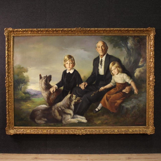 Francisco Ribera, Family Portrait, 1972, Oil on Canvas