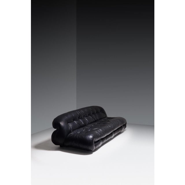 Cassina Soriana 3-Seater Sofa by Afra and Tobia Scarpa for Cassina, 1980s For Sale - Image 4 of 8
