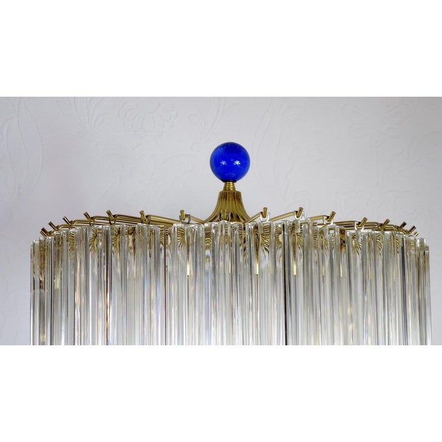 Gold-Plated Brass and Murano Glass Floor Lamp from Venini, 1990s For Sale - Image 11 of 17