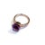 Early 21st Century Bochic "Capri" Vintage Square Cut Amethyst & Topaz Ring Set In 18K Gold & Silver For Sale - Image 5 of 18