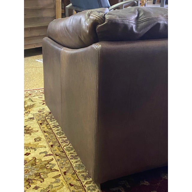 Timothy Oulton Timothy Oulton Matador Leather Modern Sofa For Sale - Image 4 of 13