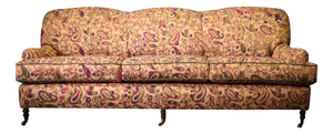 Three-Seater Standard Sofa with Embroidered Paisley, 2010s