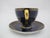 Late 19th Century Late 19th Century Victorian Carl Knoll Carlsbad Gilt Hand Painted Landscape Porcelain Coffee Cup & Saucer For Sale - Image 5 of 9