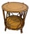 Vintage Maitland-Smith Faux Bamboo With Leather Top Occasional For Sale