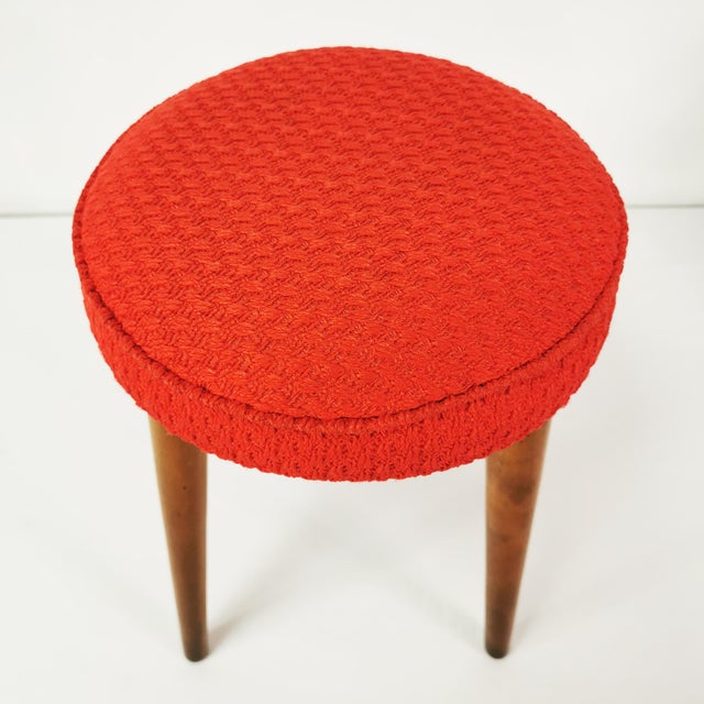 Mid-Century Modern Modernist Stool, Czechoslovakia, 1960s For Sale - Image 3 of 9