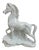 Vintage Porcelain Stallion Table Lamp For Sale