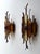 1970s Hammered Glass Wrought Iron Sconces by Longobard, Italy - a Pair For Sale - Image 12 of 13