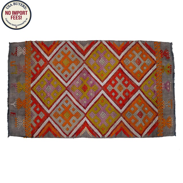 Hand-Made Braided Turkish Small Rug Jajim Kilim - 1′7″ × 2′8″ For Sale - Image 6 of 11