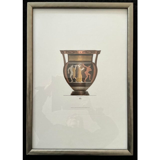 Etruscan Revival 1970s Hand Colored Etruscan Vases - Set of 6 For Sale - Image 3 of 11