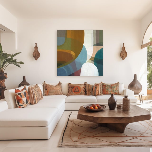 Rachel Taggart’s abstract paintings explore the way light passes through color and creates a sense of depth. Diluted...
