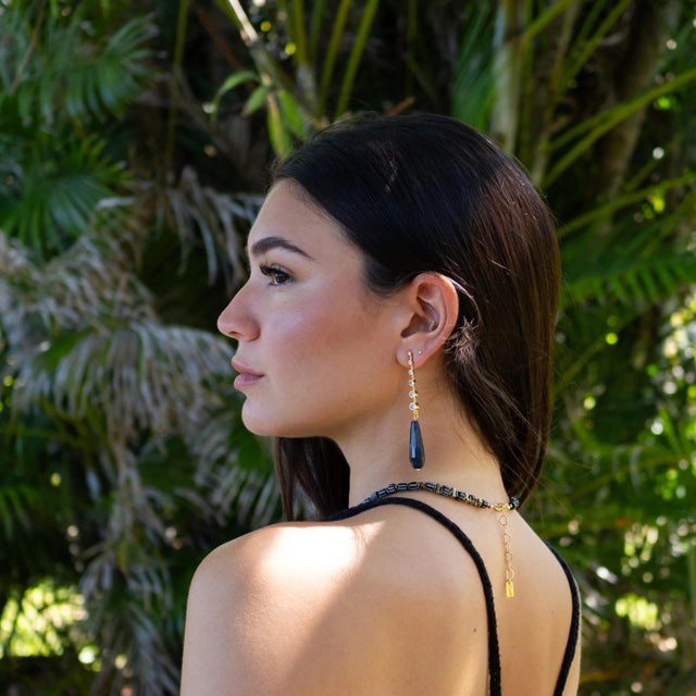 Moonlit Spirit Sodalite Drop Earrings, A Pair For Sale - Image 4 of 8