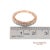 14k 585 Rose Gold Natural Diamond Milgrain Engraved Band Ring, Size 6.25 For Sale - Image 10 of 12