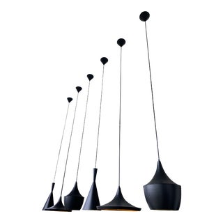 Mid-Century Modern Style Six Light Pendants - 6 Pieces For Sale
