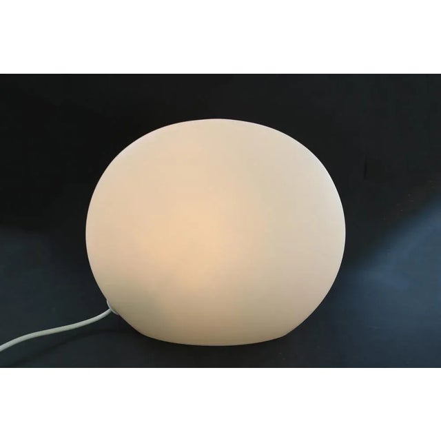 Space Age Shell Satin Opal Glass Table Lamp from Peill & Putzler, 1970s, in Very Good conditions. Designed 1970 to 1979...