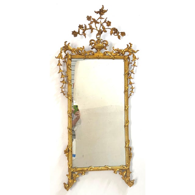 18th Century Italian Neoclassical Carved Giltwood Mirror For Sale - Image 16 of 18
