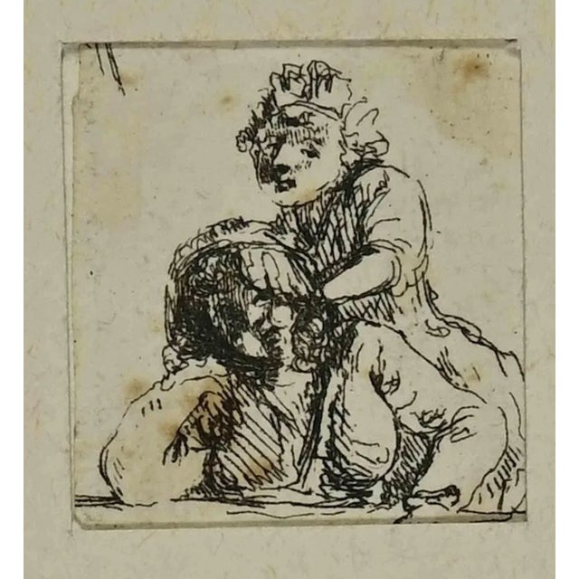 Two Girls is an engraving on ivory-colored paper realized after an etching after Rembrandt by Charles Amand-Durand. This...