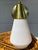 Mid-Century Modern Mid-Century Modern Brass and Frosted Brass Wall Mount Sconce For Sale - Image 3 of 7