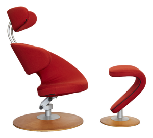 Set of Peel Lounge Chair & Ottoman by Olav Eldøy Asu for Stokke, 2000s