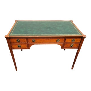 Early 20th Century French Leather Top Writing Desk For Sale