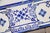 Ceramic 1920s Antique Art Deco Portuguese Blue & White Border Tiles Set of 7 For Sale - Image 7 of 11