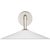 Visual Comfort Amber Lewis for Visual Comfort Signature Ponce 9" Sconce in Polished Nickel with Milk White Glass Shade For Sale - Image 4 of 12