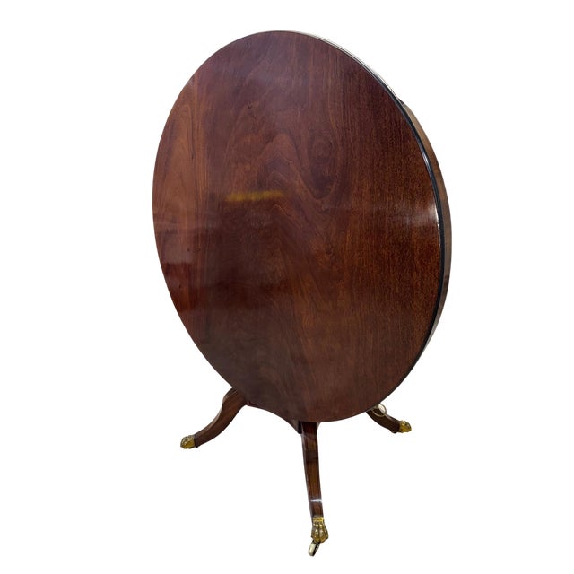 Traditional English Late Regency Mahogany Tilt-Top Center Table, Circa 1820–1840 For Sale - Image 3 of 7