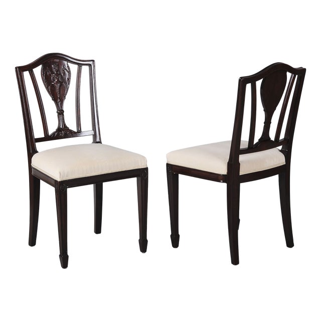 Art Deco Chairs in Walnut and Beech, Czech, 1920s, Set of 2 For Sale