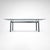 1990s LC6 Glass and Metal Dining Table by Le Corbusier for Cassina, 1990s For Sale - Image 5 of 13