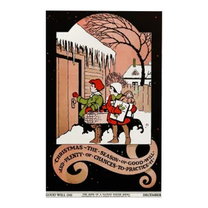 1937 American Hope of a Nation Poster Series, Good Will (Christmas)