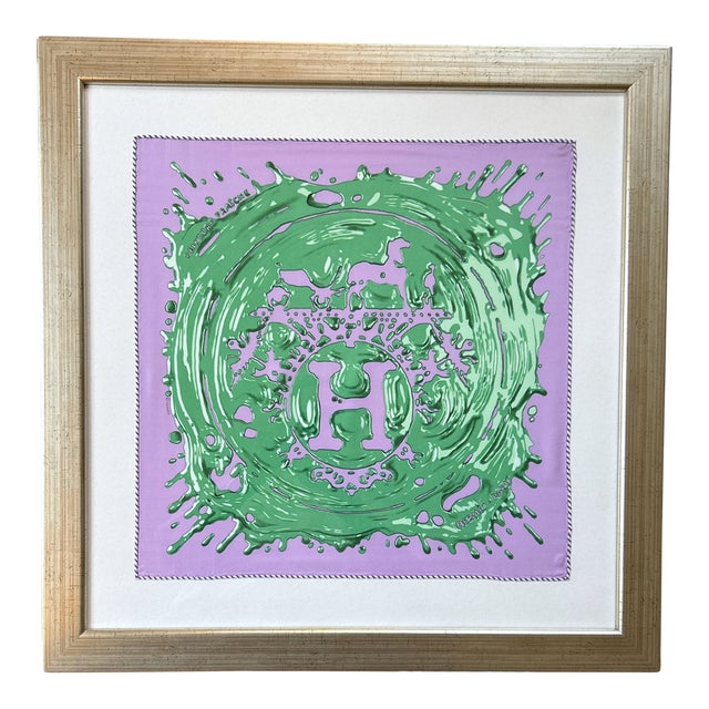 Hermes Peinture Fraiche Framed Scarf For Sale
