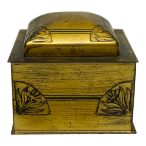 Kronheim & Oldenbusch Co. Art Nouveau Style Brass Inkwell