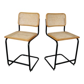 Vintage Cesca Counter Stools - a Pair For Sale