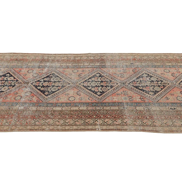 Mid 20th Century Distressed Antique Malayer Rug For Sale - Image 4 of 7