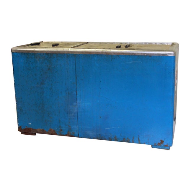 Vintage Pepsi Cola Commercial Cooler For Sale - Image 11 of 11