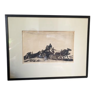 The Net Wagon: By Gifford Beal; Artist's Proof For Sale