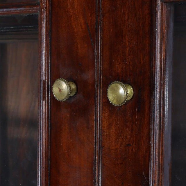 Early 19th Century Oversized Antique Sheraton Flame Mahogany Step Back Cupboard C1830 For Sale - Image 5 of 18