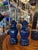 Vintage Palm Beach Pair of Cobalt Blue Ceramic Table Lamps Newly Wired - a Pair For Sale - Image 9 of 10