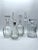 Glass Vintage Krosno Poland Decanters With Hand Blown Bubble Stoppers For Sale - Image 7 of 8