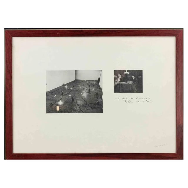 Jannis Kounellis, I Will Be a Writer, Lithograph, 1970s, Framed For Sale